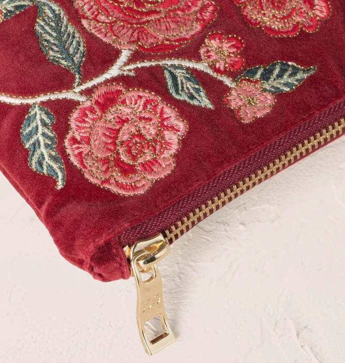 Elizabeth Scarlett Everyday Pouch Camellia Romance - Velvet Cranberry