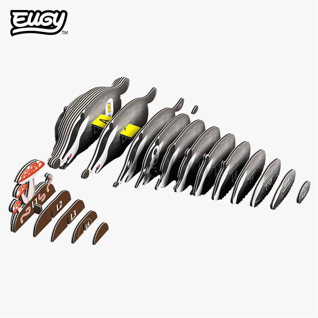 Eugy 3D Model Kit - Badger