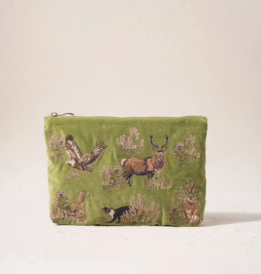 Elizabeth Scarlett Everyday Pouch Highland Romance Velvet Pistachio