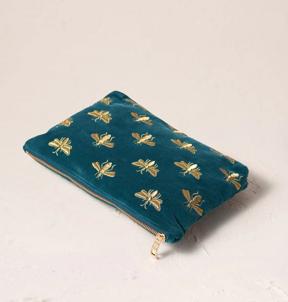 Elizabeth Scarlett Everyday Pouch Honey Bee Velvet Rich Blue