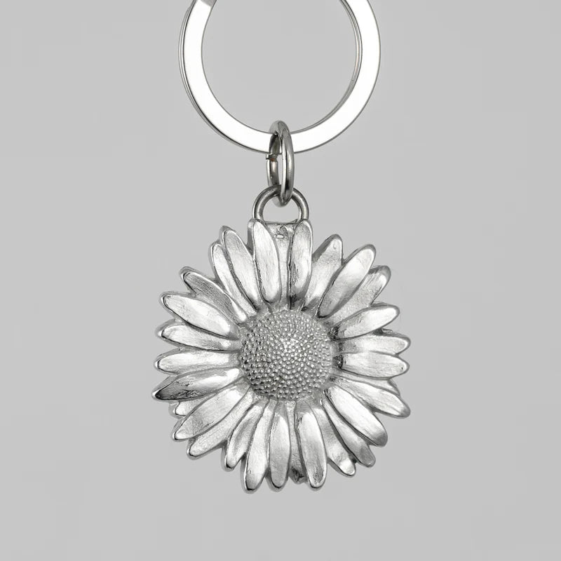 Pewter Key Ring by Lancaster & Gibbings (Daisy)