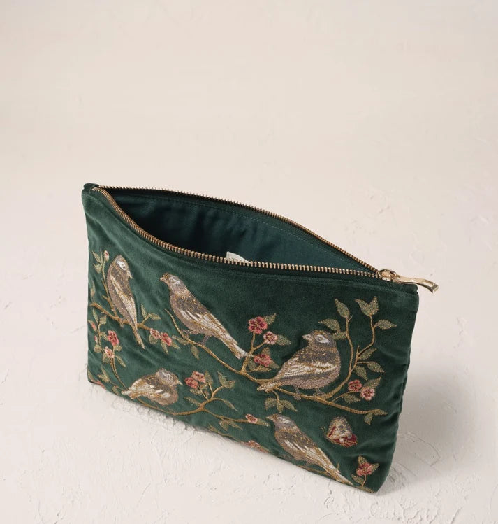 Elizabeth Scarlett Everyday Pouch Songbirds Secret Garden - Velvet Forest