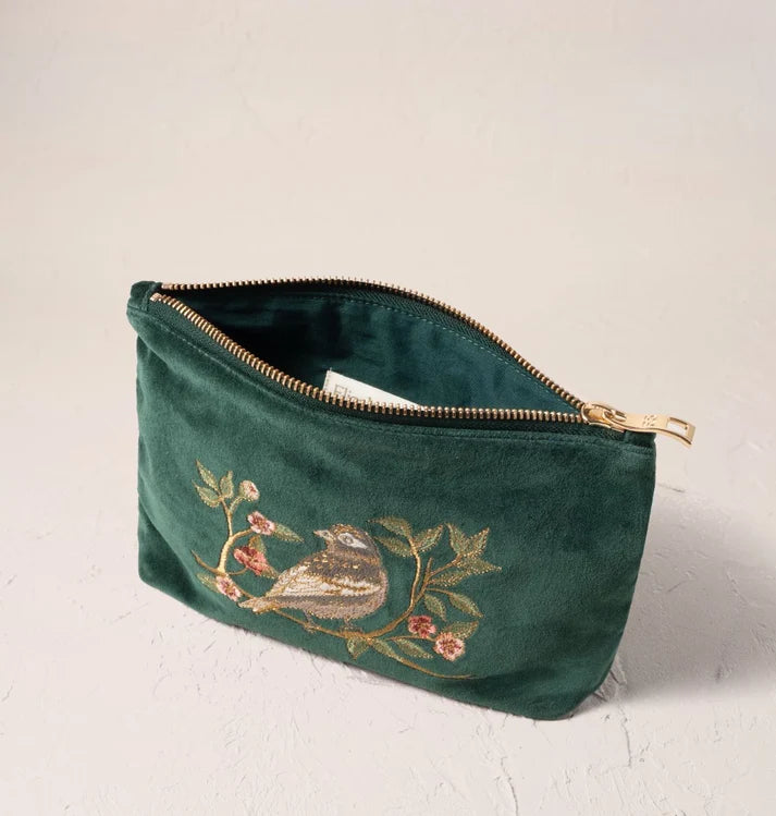 Elizabeth Scarlett Mini Pouch Songbirds Secret Garden - Velvet Forest